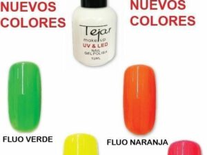 esmaltes semipermanentes tejar 15ml colores fluor oferta