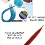 plumas para pelo 10pcs