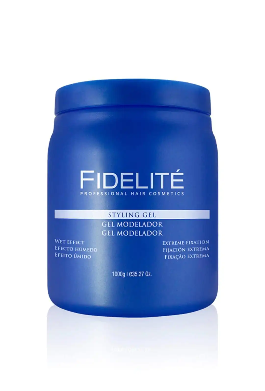 Gel Fijación Extrema Efecto Húmedo 1000g Fidelite