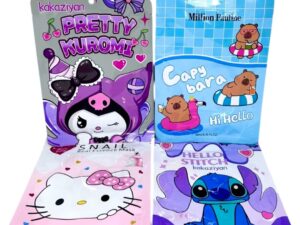 Mascarilla facial hidratante personajes surtidos X100 UNI