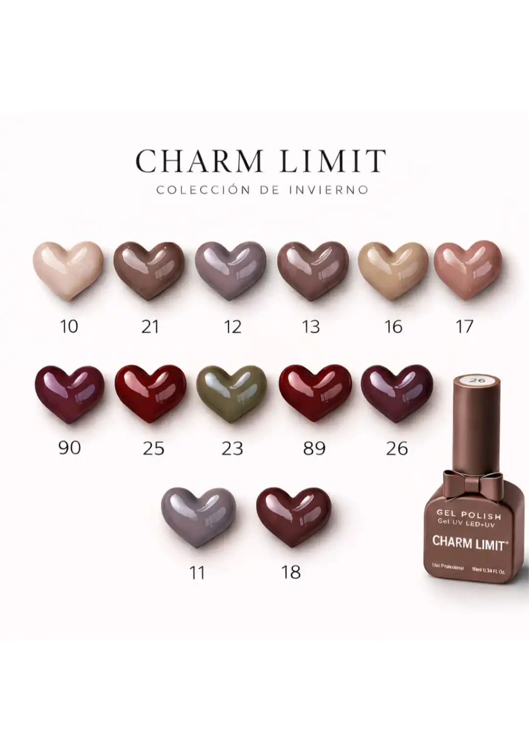 ESMALTES LED/UV CHARM LIMIT MOÑO INVIERNO